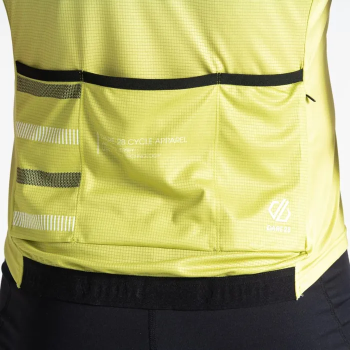 Dare 2b Cycling Jerseys AEP Revolving Short Sleeved Jersey Green Algae 8211 Men