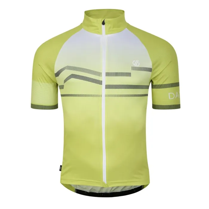 Dare 2b Cycling Jerseys AEP Revolving Short Sleeved Jersey Green Algae 8211 Men