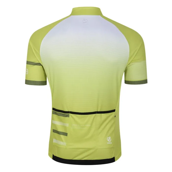 Dare 2b Cycling Jerseys AEP Revolving Short Sleeved Jersey Green Algae 8211 Men