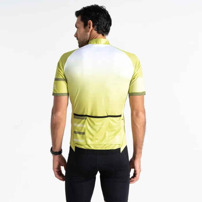 Dare 2b Cycling Jerseys AEP Revolving Short Sleeved Jersey Green Algae 8211 Men