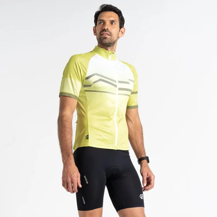 Dare 2b Cycling Jerseys AEP Revolving Short Sleeved Jersey Green Algae 8211 Men