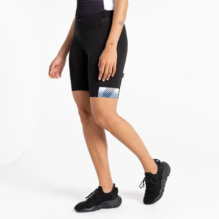 Dare 2b Cycling Leggings and Shorts AEP Prompt Lightweight Shorts Black Empowered Print 8211 Women