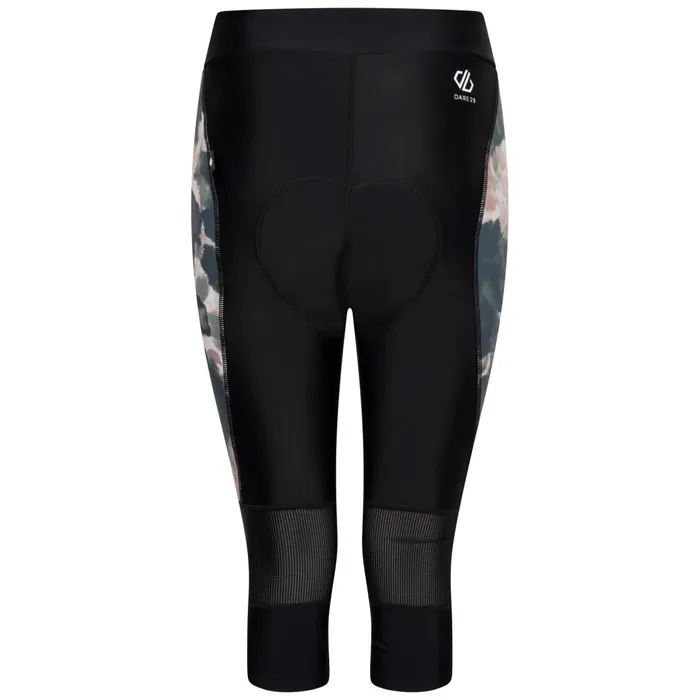 Dare 2b Cycling Leggings and Shorts Worldly Gel Cycling Capri Black Dusky Rose 8211 Women