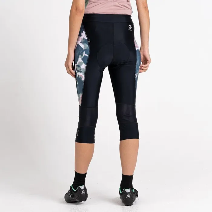 Dare 2b Cycling Leggings and Shorts Worldly Gel Cycling Capri Black Dusky Rose 8211 Women