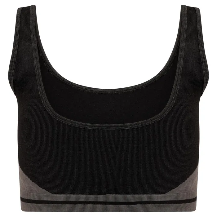 Dare 2b Don039t Sweat It Recycled Bikini Top Black Charcoal Grey 8211 Women