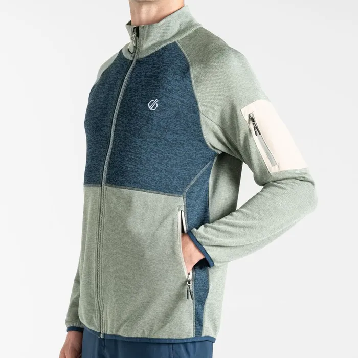 Dare 2b Fleece Mountain Series Zip Through Fleece Green Moonlight Denim 8211 Men