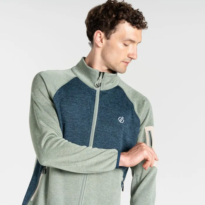 Dare 2b Fleece Mountain Series Zip Through Fleece Green Moonlight Denim 8211 Men