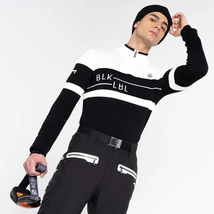 Dare 2b Fleece Outgoing II Knitted Sweater White Black 8211 Men