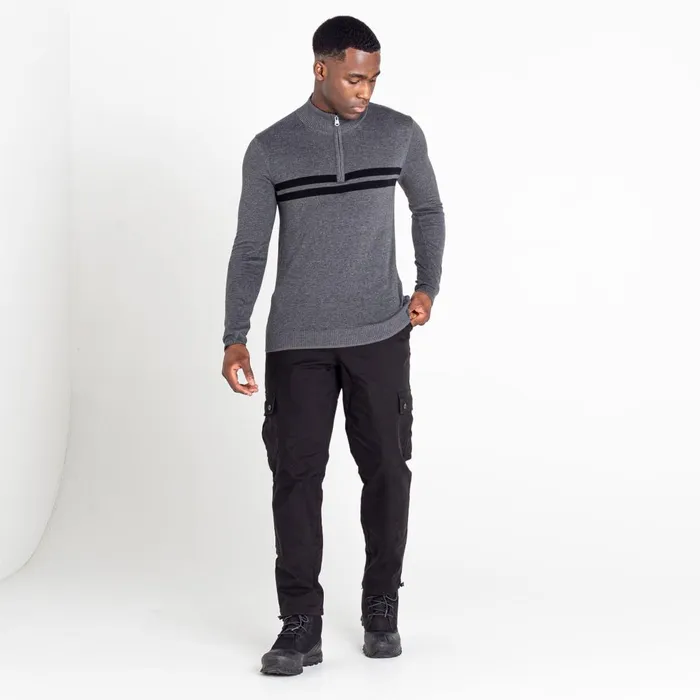 Dare 2b Fleece Unite Us Half Zip Knit Sweater Charcoal Grey Black 8211 Men