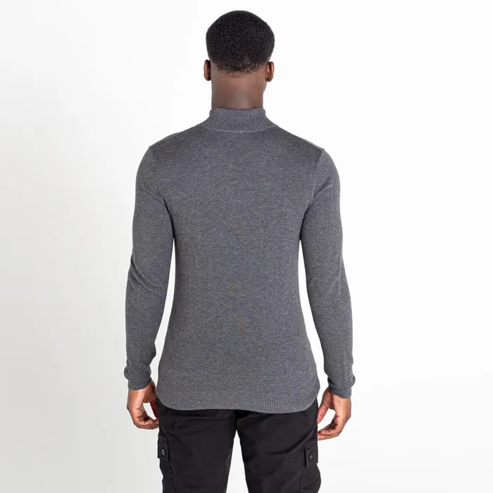 Dare 2b Fleece Unite Us Half Zip Knit Sweater Charcoal Grey Black 8211 Men