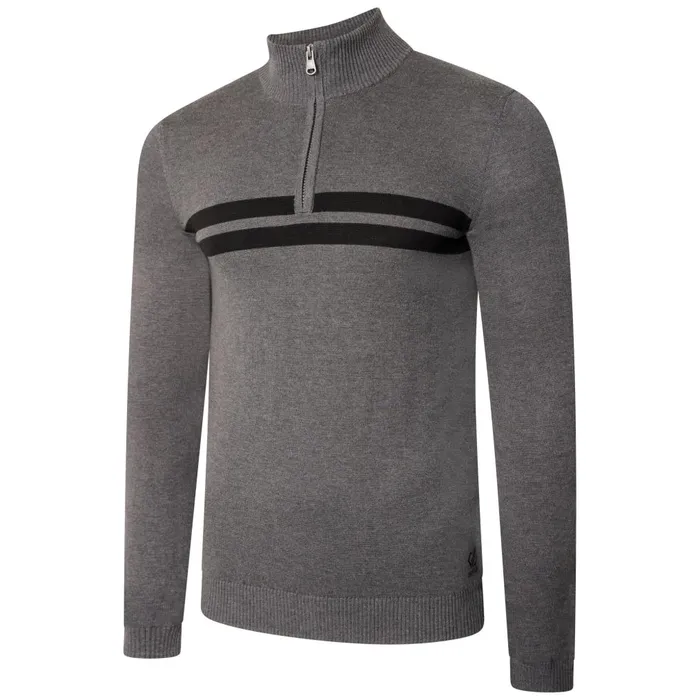 Dare 2b Fleece Unite Us Half Zip Knit Sweater Charcoal Grey Black 8211 Men