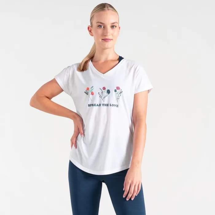 Dare 2b Graphic TShirts Calm TShirt White 8211 Women