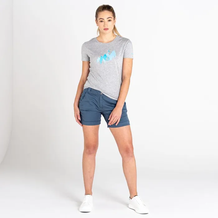 Dare 2b Graphic TShirts Peace Of Mind Graphic Tee Ash Grey Marl 8211 Women