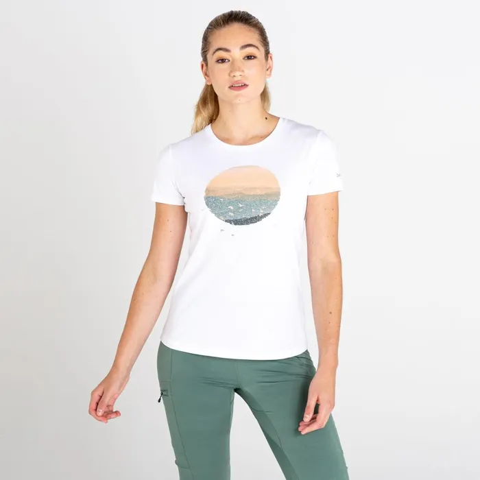 Dare 2b Graphic TShirts Peace Of Mind Graphic Tee White 8211 Women