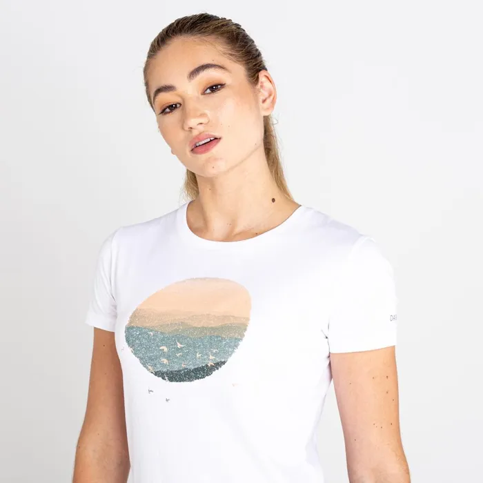 Dare 2b Graphic TShirts Peace Of Mind Graphic Tee White 8211 Women