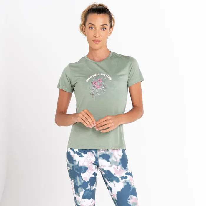 Dare 2b Graphic TShirts Sense Of Calm Graphic TShirt Lilypad Green 8211 Women