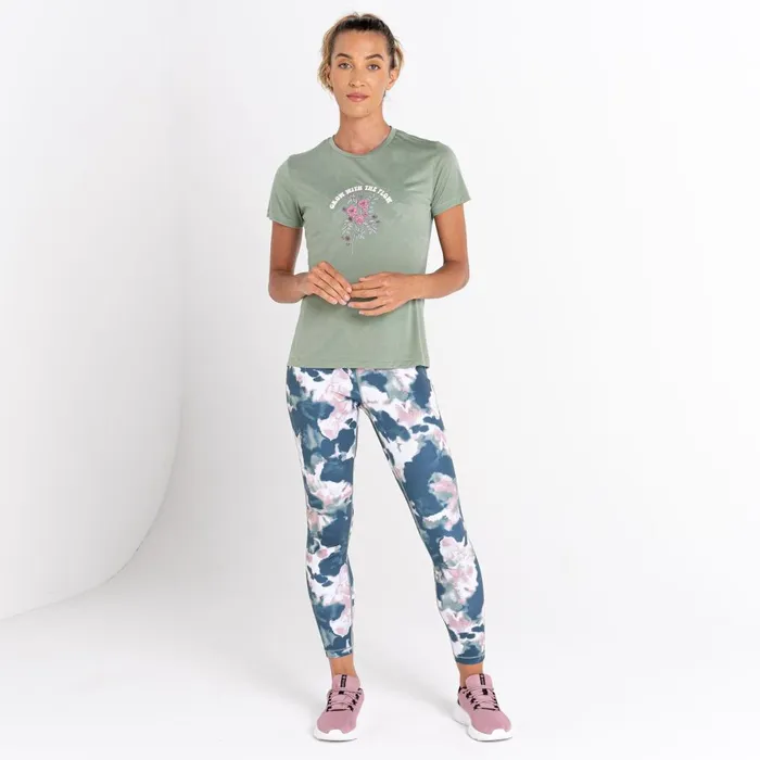 Dare 2b Graphic TShirts Sense Of Calm Graphic TShirt Lilypad Green 8211 Women