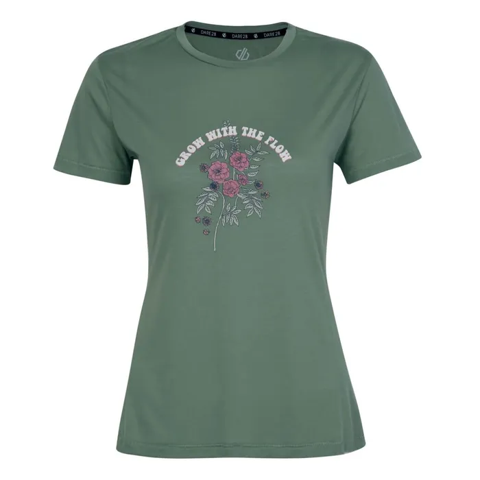 Dare 2b Graphic TShirts Sense Of Calm Graphic TShirt Lilypad Green 8211 Women