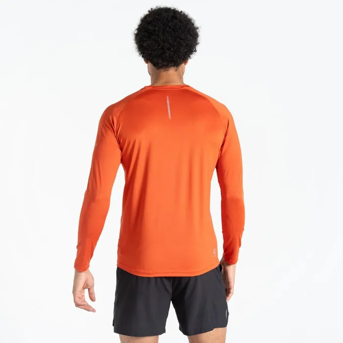 Dare 2b Graphic TShirts Tech Long Sleeved TShirt Cinnamon 8211 Men