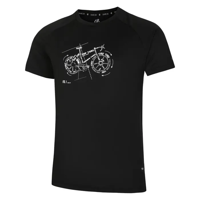 Dare 2b Graphic TShirts Tech TShirt Black 8211 Men
