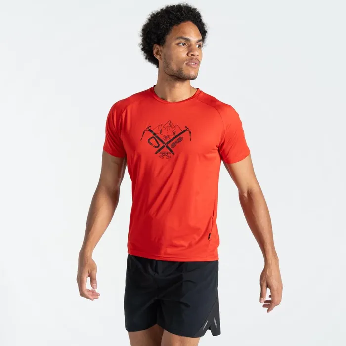 Dare 2b Graphic TShirts Tech TShirt Seville Red 8211 Men