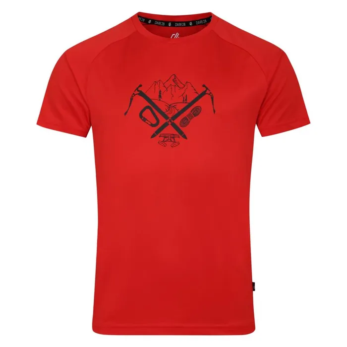Dare 2b Graphic TShirts Tech TShirt Seville Red 8211 Men