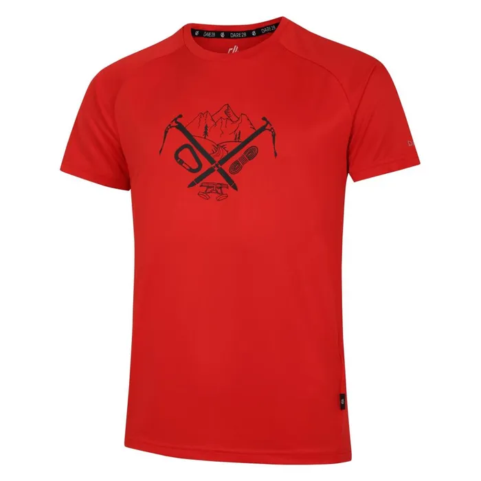 Dare 2b Graphic TShirts Tech TShirt Seville Red 8211 Men