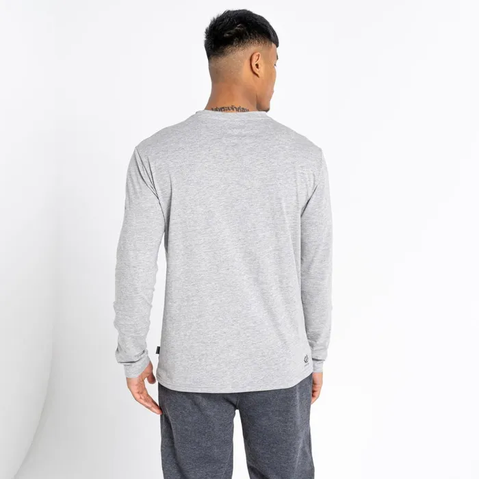 Dare 2b Graphic TShirts Upgrade II Long Sleeve TShirt Ash Grey 8211 Men