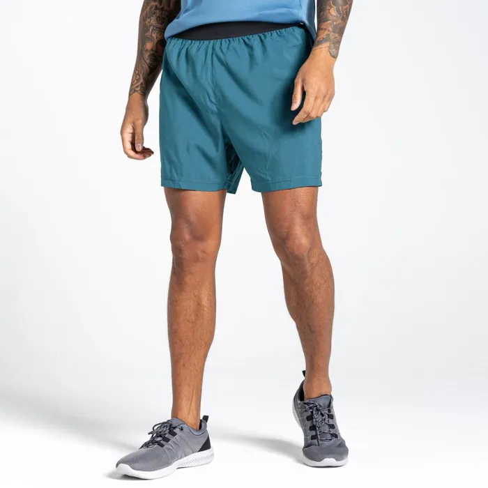 Dare 2b Gym Shorts Accelerate 7 Inch Fitness Shorts Mediterranean Green 8211 Men
