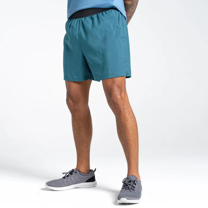 Dare 2b Gym Shorts Accelerate 7 Inch Fitness Shorts Mediterranean Green 8211 Men