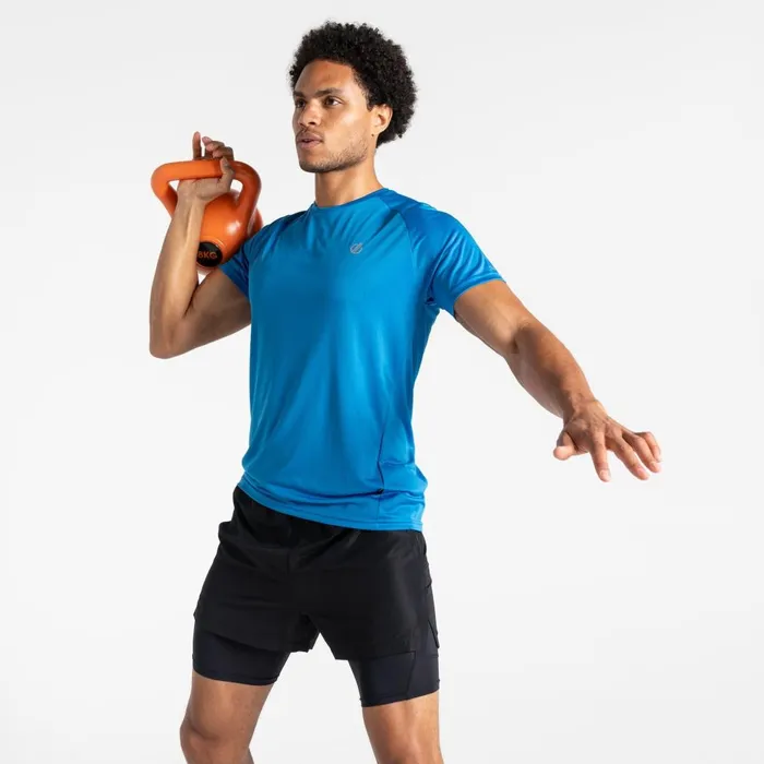 Dare 2b Gym Tops Accelerate Fitness TShirt Athletic Blue 8211 Men