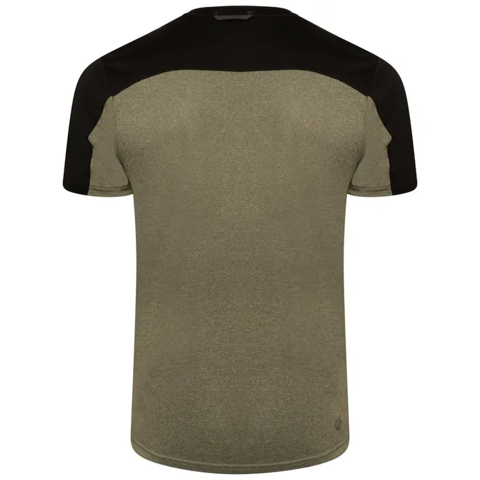 Dare 2b Gym Tops Aces III Recycled Zip Up Jersey Agave Green Marl Black 8211 Men