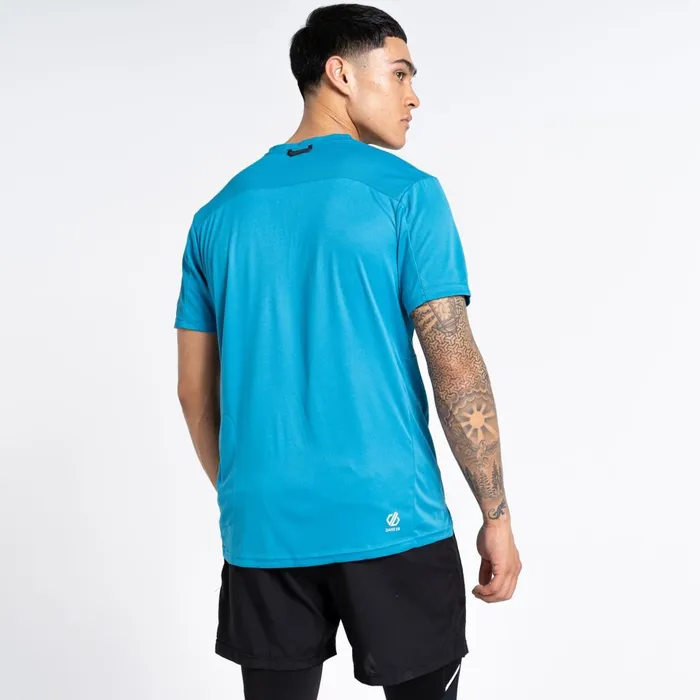 Dare 2b Gym Tops Aces III Recycled Zip Up Jersey Fjord Blue 8211 Men