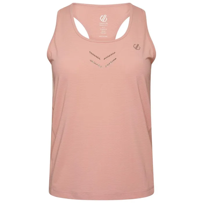 Dare 2b Gym Tops Crystallize Active Vest Powder Pink 8211 Women