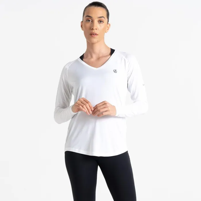 Dare 2b Gym Tops Discern Lightweight TShirt White 8211 Women