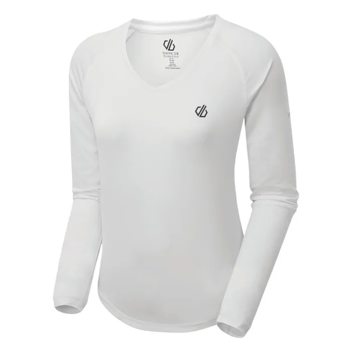 Dare 2b Gym Tops Discern Lightweight TShirt White 8211 Women