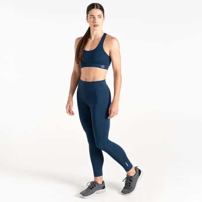 Dare 2b Gym Tops Don039t Sweat It II Sports Bra Moonlight Denim Marl 8211 Women