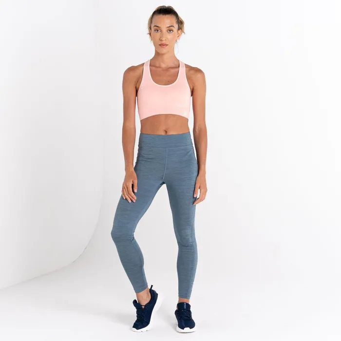 Dare 2b Gym Tops Don039t Sweat It II Sports Bra Neon Peach Marl 8211 Women
