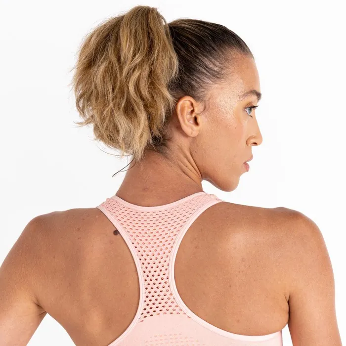 Dare 2b Gym Tops Don039t Sweat It II Sports Bra Neon Peach Marl 8211 Women