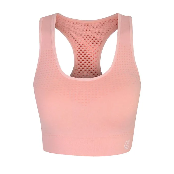 Dare 2b Gym Tops Don039t Sweat It II Sports Bra Neon Peach Marl 8211 Women