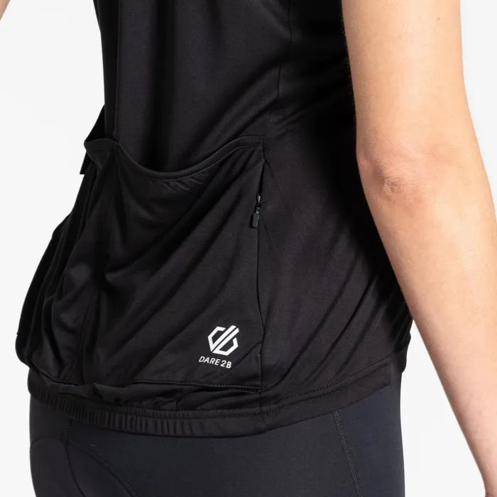 Dare 2b Gym Tops Follow Through Cycling Jersey Black Dash Animal Print 8211 Women