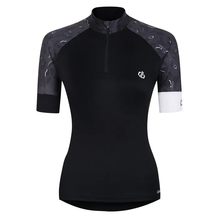 Dare 2b Gym Tops Follow Through Cycling Jersey Black Dash Animal Print 8211 Women