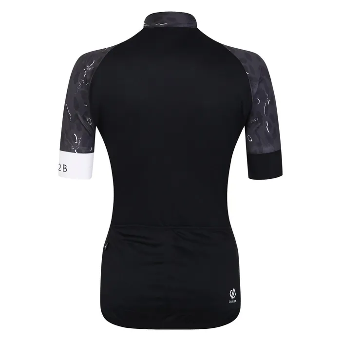 Dare 2b Gym Tops Follow Through Cycling Jersey Black Dash Animal Print 8211 Women