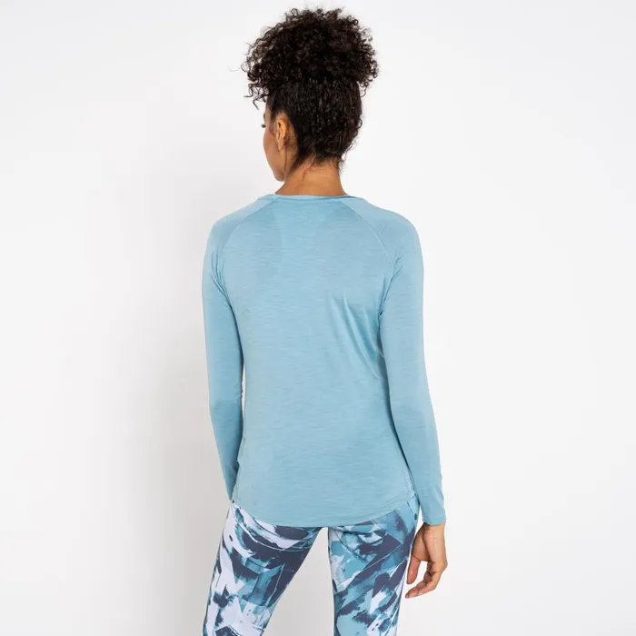 Dare 2b Gym Tops Maternity Discern Long Sleeve TShirt Cameo Green 8211 Women