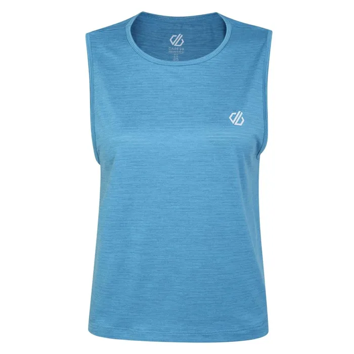 Dare 2b Gym Tops Meditate Cropped Top Niagara Blue Marl 8211 Women