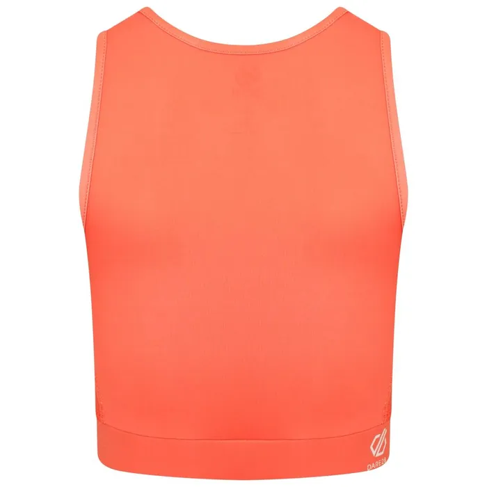 Dare 2b Gym Tops Move High Neck Sports Bra Neon Peach 8211 Women