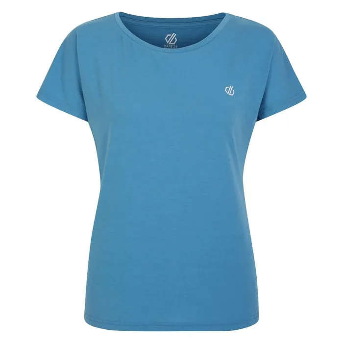 Dare 2b Gym Tops Persisting Lightweight Gym TShirt Niagara Blue Marl 8211 Women