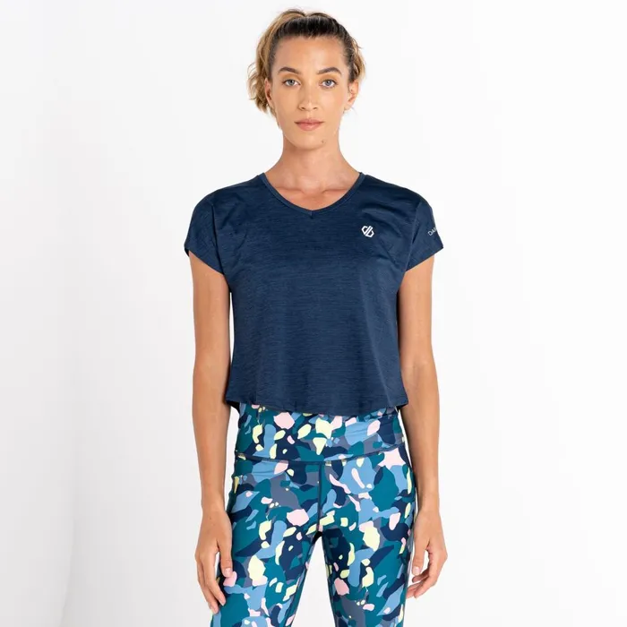 Dare 2b Gym Tops Refining Short Sleeved TShirt Moonlight Denim Marl 8211 Women