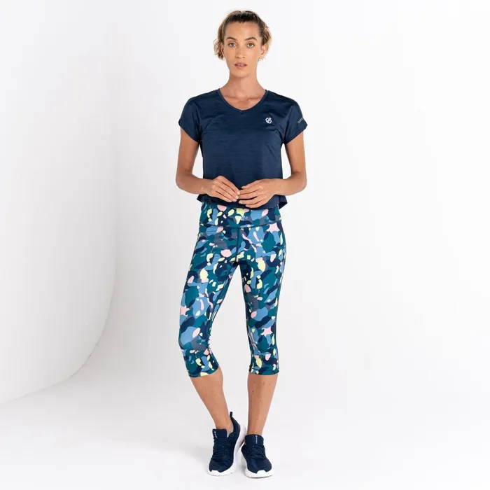 Dare 2b Gym Tops Refining Short Sleeved TShirt Moonlight Denim Marl 8211 Women
