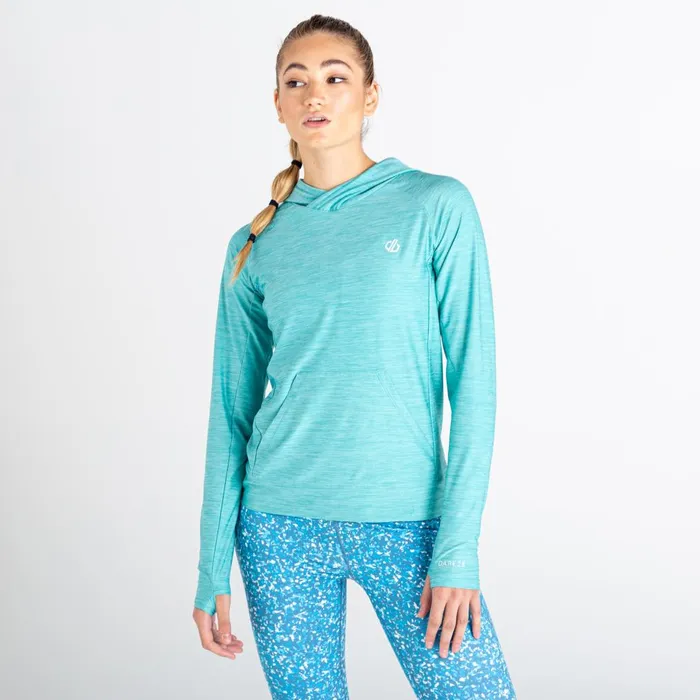 Dare 2b Gym Tops Sprint City Lightweight Hoodie Meadowbrook Green 8211 Women